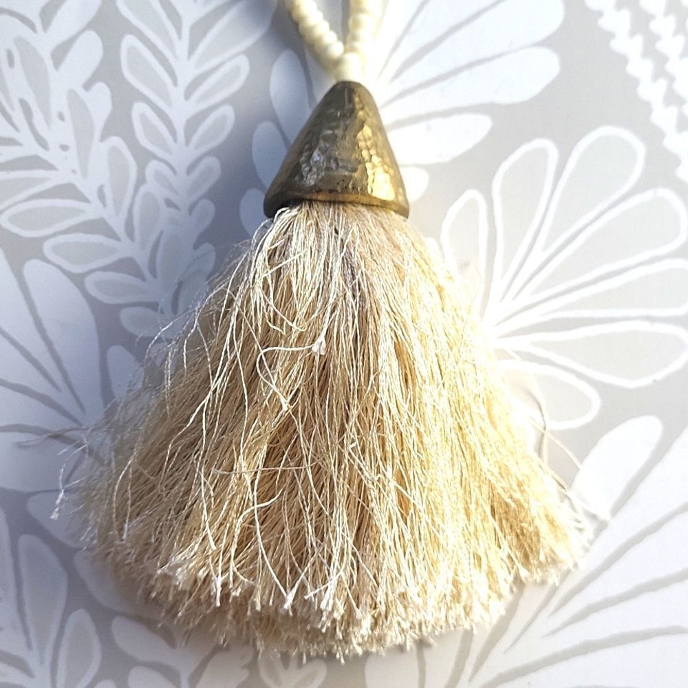Handmade Tribal tassel necklace